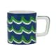 La Cafetire Ceramic Espresso Cup Blue Cyan Tides 120ml