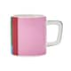 La Cafetire Ceramic Espresso Cup Pink and Red Utopian Lines 120ml