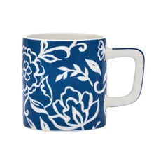 La Cafetire Ceramic Espresso Cup Blue Blu Fiorato 120ml