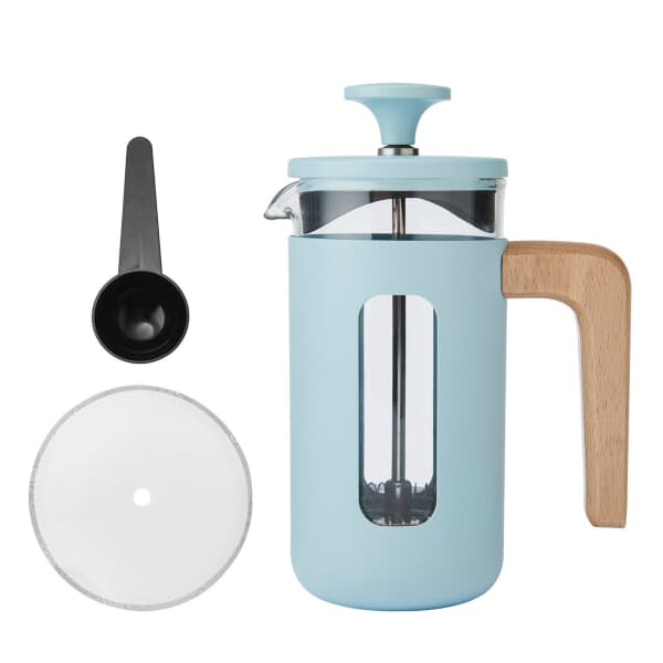 La Cafetiere Pisa 3 Cup Cafetiere Sky Blue