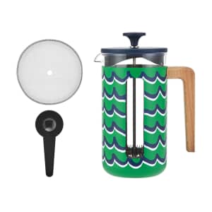La Cafetiere Pisa 8 Cup 1L Stainless Steel Cafetiere Cyan Tides