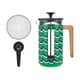 La Cafetiere Pisa 8 Cup 1L Stainless Steel Cafetiere Cyan Tides
