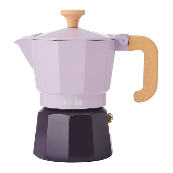 La Cafetiere Venice 3 Cup Espresso Maker- Aluminium Purple