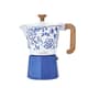 La Cafetiere Venice 6 Cup Espresso Maker Aluminium 290ml Blu Fiorato