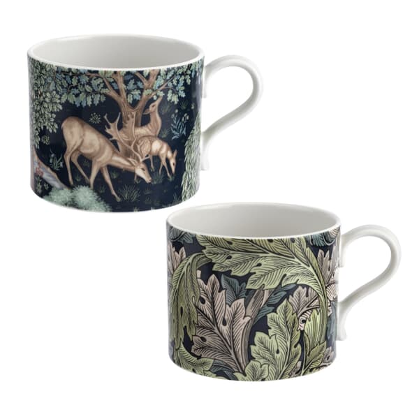 Spode The Original Morris and Co - Brook And Acanthus Mugs Set Of 2