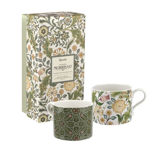 Spode The Original Morris and Co - Wilhelmina and Trellis Mugs Set Of 2