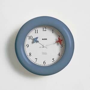 Alessi Michael Graves Wall Clock Blue