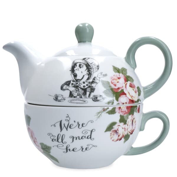 Mikasa and the V&A Alice In Wonderland Bone China Tea for One Teapot and Cu