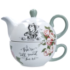 Mikasa and the V&A Alice In Wonderland Bone China Tea for One Teapot and Cu