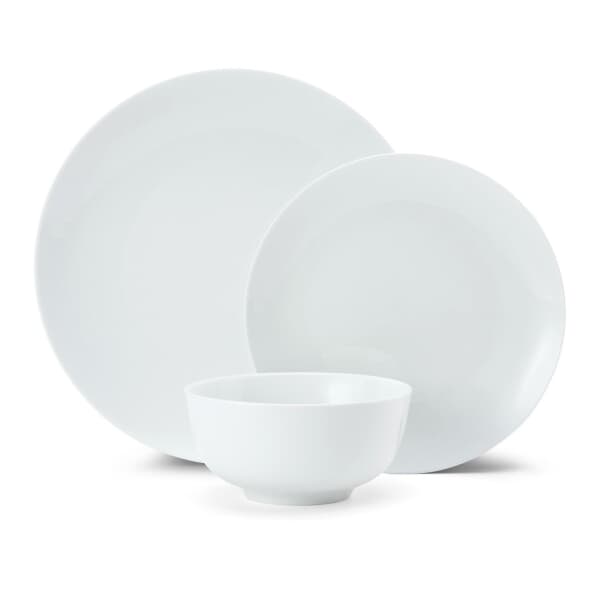 Mikasa Chalk 12-Piece Porcelain Dinner Set