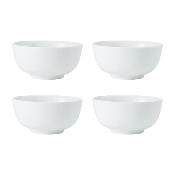Mikasa Chalk 4-Piece Porcelain Cereal Bowl Set