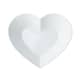 Mikasa Chalk Porcelain Heart Large Serving Bowl 21cm White