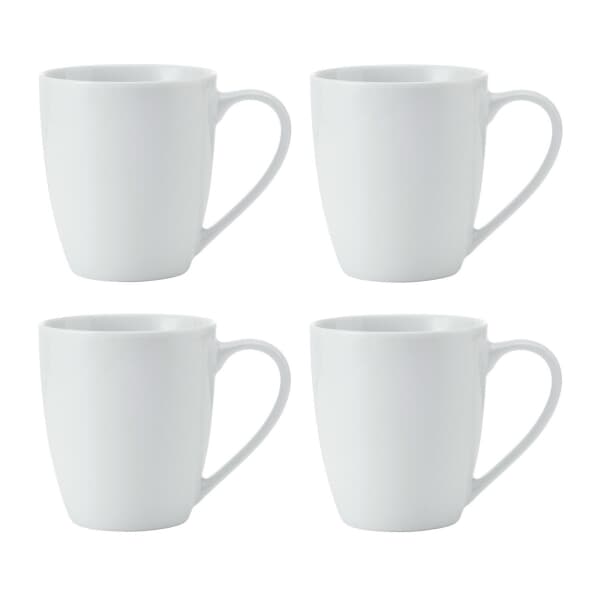 Mikasa Chalk 4-Piece Porcelain Mug Set