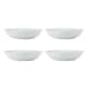 Mikasa Chalk 4-Piece Porcelain Pasta Bowl Set 23cm White