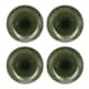 Mikasa Jardin Stoneware 4-Piece Dinner Plate Set 27cm Green