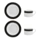 Mikasa Luxe Deco 2-Piece China Tea Cup and Saucer Set 200ml
