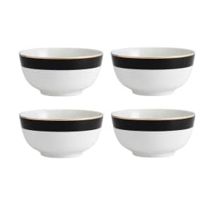 Mikasa Luxe Deco 4-Piece China Cereal Bowl Set 14cm