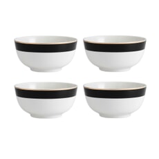 Mikasa Luxe Deco 4-Piece China Cereal Bowl Set 14cm