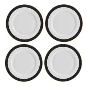 Mikasa Luxe Deco 4-Piece China Dinner Plate Set 27.5cm