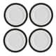Mikasa Luxe Deco 4-Piece China Dinner Plate Set 27.5cm