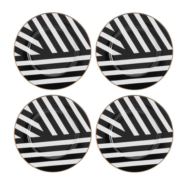 Mikasa Luxe Deco 4-Piece China Side Plate Set 21cm