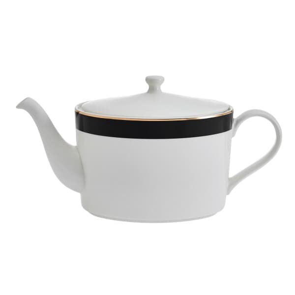 Mikasa Luxe Deco China 4-Cup Teapot 1.1L White