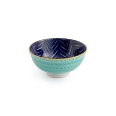 Mikasa Indigo Chevron Stoneware Nibble Bowl 12cm