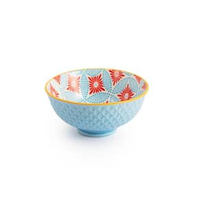 Mikasa Blue Mosaic Stoneware Nibble Bowl 12cm