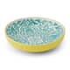 Mikasa Yellow and Blue Geometric Stoneware Bowl 21 cm
