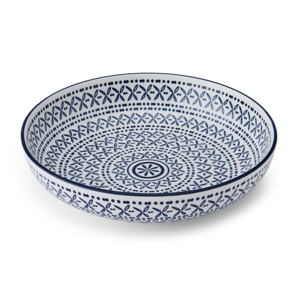 Mikasa Blue Mediterranean Stoneware Bowl 21 cm