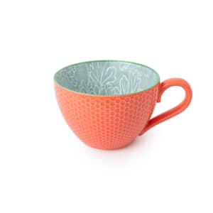 Mikasa Grey Floral Stoneware Mug 330ml