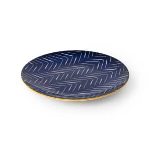 Mikasa Indigo Chevron Stoneware Side Plate 18cm