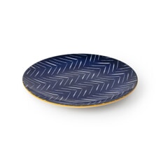 Mikasa Indigo Chevron Stoneware Side Plate 18cm