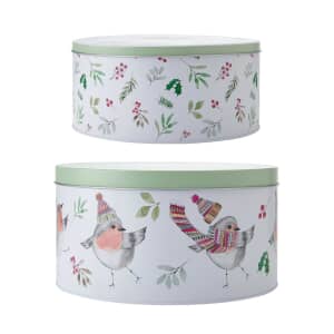 Mikasa TipperleyHill Robin Cake Tins Set of 2