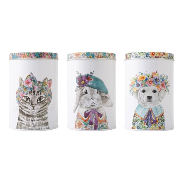 Mikasa Tipperleyhill Set Of 3 Storage Canisters With Lid