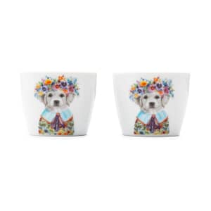 Mikasa Tipperleyhill Porcelain Puppy Egg Cup Set of 2