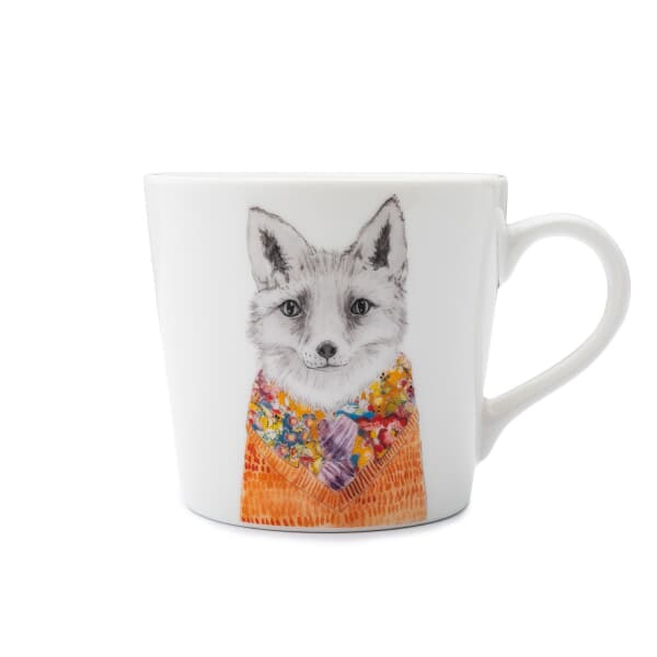 Mikasa Tipperleyhill Fox Print Fine China Mug 380ML