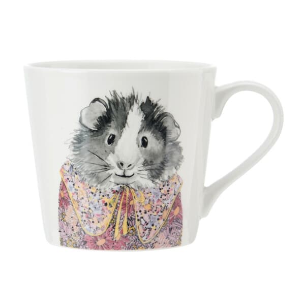Mikasa Tipperleyhill Guinea Pig Print Porcelain Mug 380ml