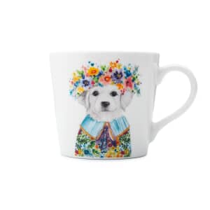 Mikasa Tipperleyhill Puppy Print Fine China Mug 380ML