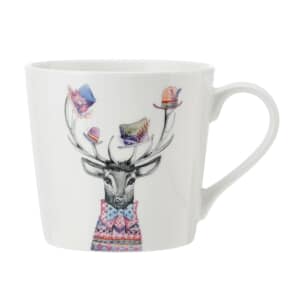Mikasa Tipperleyhill Stag Print Porcelain Mug 380ml