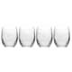 Mikasa Treviso 4-Piece Crystal Stemless Wine Glass Set 350ml