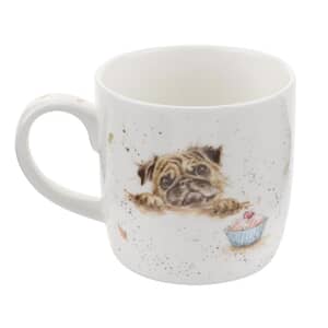Wrendale Fine Bone China Pug Love Mug 310ml