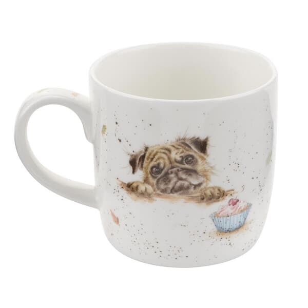 Wrendale Fine Bone China Pug Love Mug 310ml