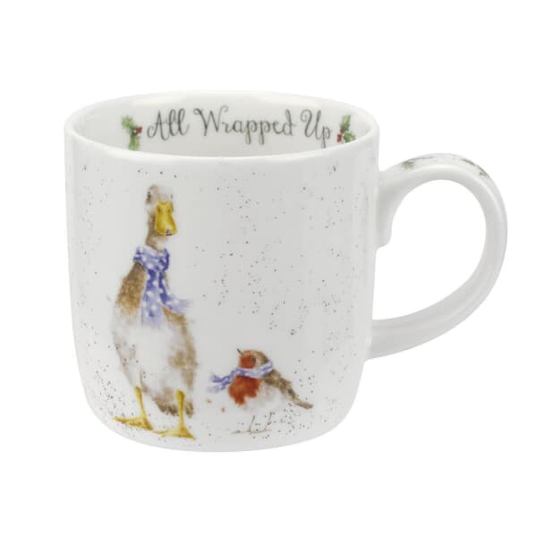 Wrendale Christmas All Wrapped Up Mug