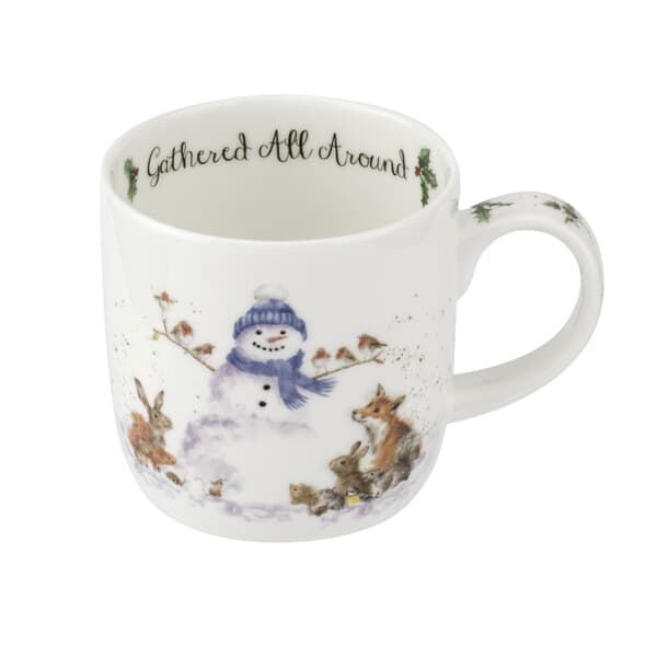 Wrendale Christmas Gathered All Around Snowman Mug