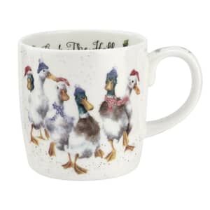 Wrendale Christmas Duck The Halls Mug
