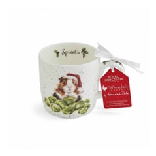 Wrendale Christmas Sprouts Guinea Pig Mug
