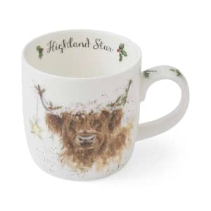 Wrendale Christmas Highland Star Mug