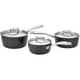 Stellar Rocktanium 3 Piece Stainless Steel Lid Saucepan Set