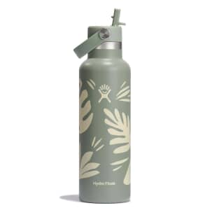 HydroFlask 21oz S/S Water Bottle with Flex Straw Cap Botanical Bliss Agave